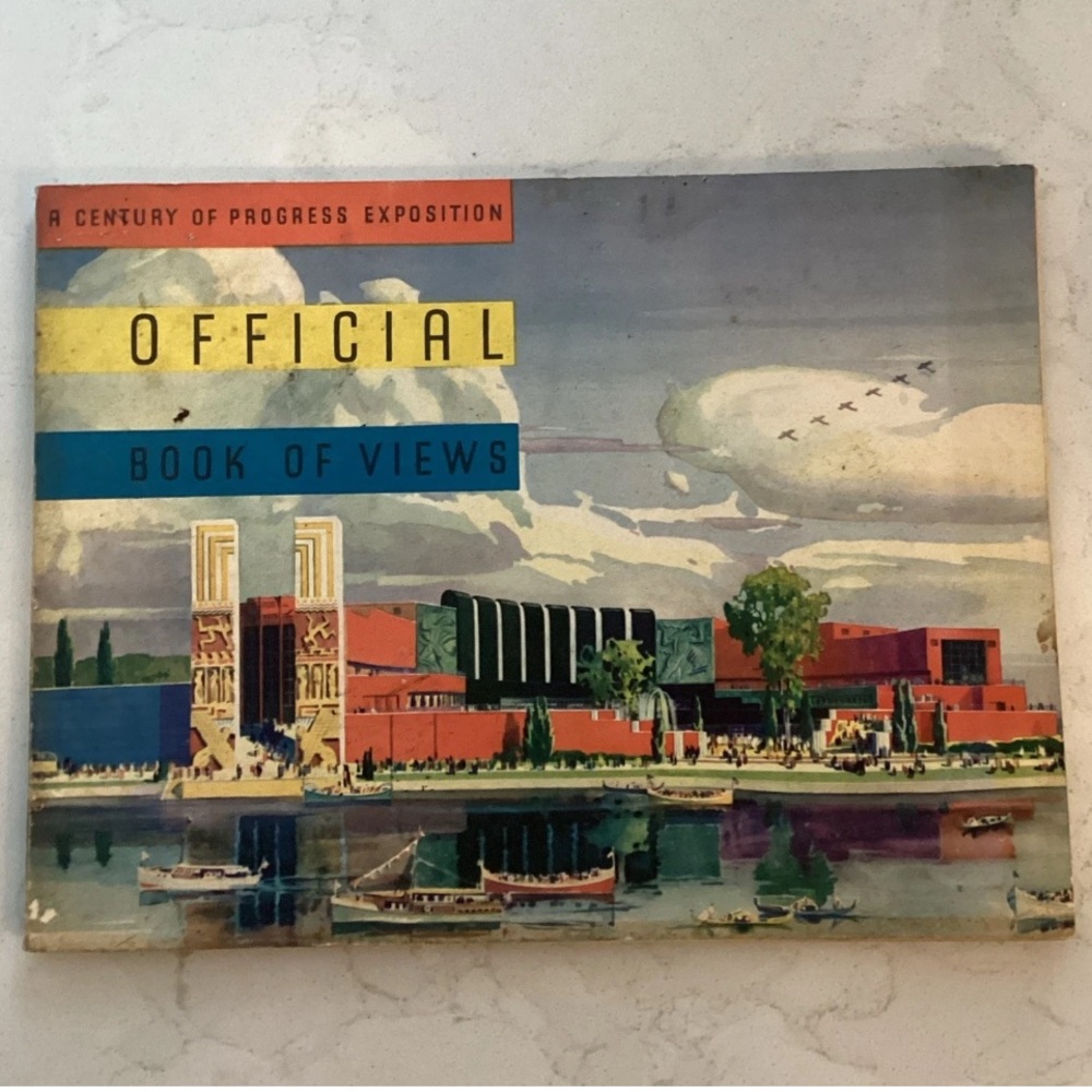 Vintage 1933 Official Book of Views A Century of Progress Exposition